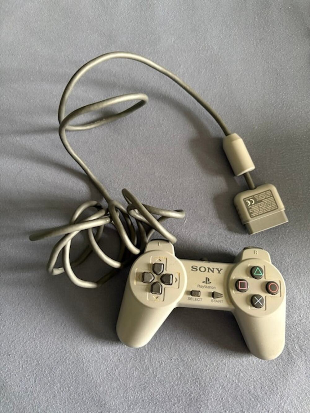 Official OEM Gray Standard Sony Playstation 1 Controller Tested SCPH-1080